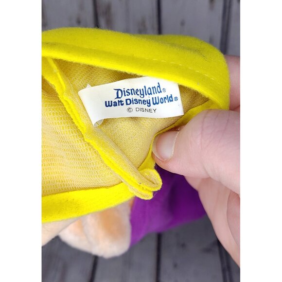 9" Vintage Walt Disney World Snow White Seven Dwarfs Dopey Plush Hand Puppet Toy - Picture 4 of 4